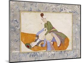 An Erotic Scene, Signed by Abdullah Bokhari Turkey, 1744-5 AD-Abdullah Bokhari-Mounted Giclee Print