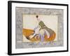 An Erotic Scene, Signed by Abdullah Bokhari Turkey, 1744-5 AD-Abdullah Bokhari-Framed Giclee Print