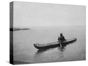 An Eskimo of Alaska in His Kayak-Hogg-Stretched Canvas