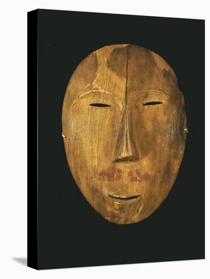 An Eskimo Wood Face Mask from Northern Alaska-null-Stretched Canvas