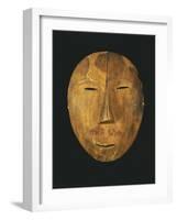 An Eskimo Wood Face Mask from Northern Alaska-null-Framed Giclee Print