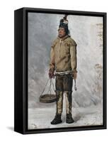 An Eskimo-Francois Auguste Biard-Framed Stretched Canvas