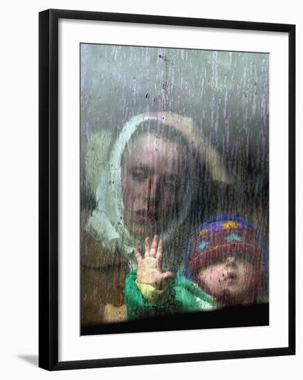 An Ethnic Albanian Refugee Woman-null-Framed Photographic Print