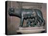 An Etruscan statue, The Capitoline Wolf. Artist: Unknown-Antonio Del Pollaiuolo-Stretched Canvas