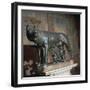 An Etruscan statue, The Capitoline Wolf. Artist: Unknown-Antonio Del Pollaiuolo-Framed Giclee Print