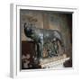 An Etruscan statue, The Capitoline Wolf. Artist: Unknown-Antonio Del Pollaiuolo-Framed Giclee Print