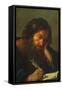 An Evangelist-Salvatore Rosa-Framed Stretched Canvas