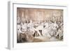 An Evening at Baron Von Spaun's: Schubert at the Piano Among His Friends-Moritz Ludwig von Schwind-Framed Giclee Print