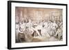 An Evening at Baron Von Spaun's: Schubert at the Piano Among His Friends-Moritz Ludwig von Schwind-Framed Giclee Print