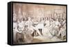 An Evening at Baron Von Spaun's: Schubert at the Piano Among His Friends-Moritz Ludwig von Schwind-Framed Stretched Canvas