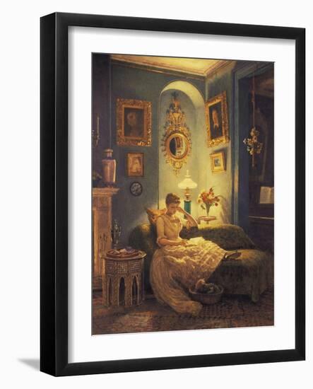 An Evening at Home-Edward John Poynter-Framed Giclee Print