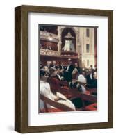 An Evening at the Royal Theatre, Copenhagen-Paul Fischer-Framed Giclee Print