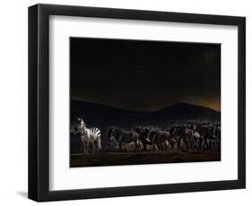 An Evening in Kenya-Piet Flour-Framed Photographic Print