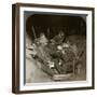 An Evening in the Reserve Trenches at Beaumont Hamel, France, World War I, 1914-1918-null-Framed Photographic Print