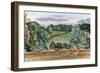 An Evening Landscape with Corn Stooks-John Northcote Nash-Framed Giclee Print