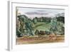 An Evening Landscape with Corn Stooks-John Northcote Nash-Framed Giclee Print