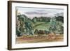 An Evening Landscape with Corn Stooks-John Northcote Nash-Framed Giclee Print