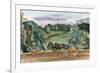 An Evening Landscape with Corn Stooks-John Northcote Nash-Framed Giclee Print