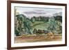 An Evening Landscape with Corn Stooks-John Northcote Nash-Framed Giclee Print