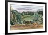 An Evening Landscape with Corn Stooks-John Northcote Nash-Framed Giclee Print