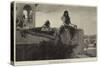 An Evening Lounge, Ladies in Morocco-null-Stretched Canvas