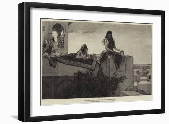 An Evening Lounge, Ladies in Morocco-null-Framed Giclee Print