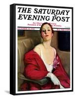 "An Evening Out," Saturday Evening Post Cover, October 10, 1931-Penrhyn Stanlaws-Framed Stretched Canvas