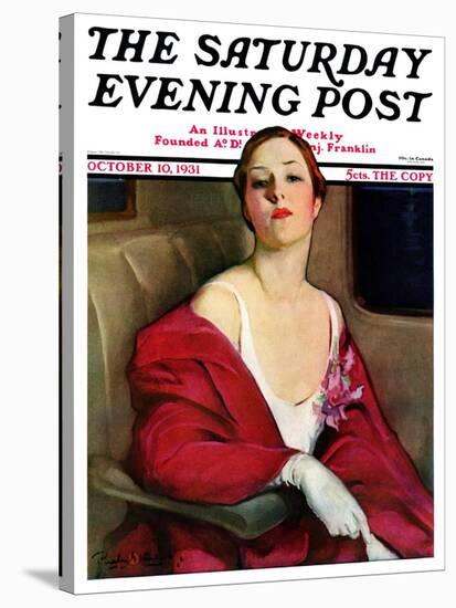 "An Evening Out," Saturday Evening Post Cover, October 10, 1931-Penrhyn Stanlaws-Stretched Canvas