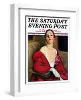 "An Evening Out," Saturday Evening Post Cover, October 10, 1931-Penrhyn Stanlaws-Framed Giclee Print