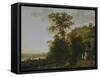 An Evening Ride Near a River-Aelbert Cuyp-Framed Stretched Canvas