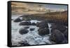 An evening view of the Giant's Causeway, UNESCO World Heritage Site, County Antrim, Ulster, Norther-Nigel Hicks-Framed Stretched Canvas