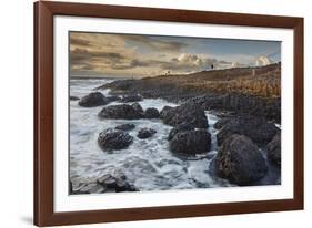 An evening view of the Giant's Causeway, UNESCO World Heritage Site, County Antrim, Ulster, Norther-Nigel Hicks-Framed Photographic Print