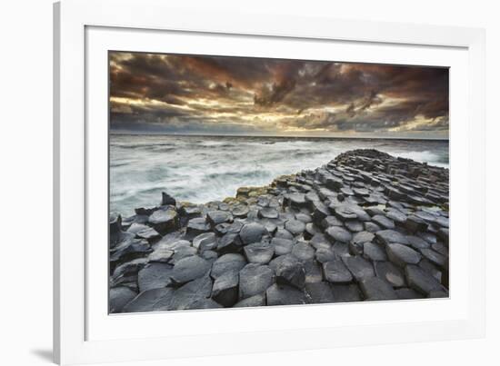 An evening view of the Giant's Causeway, UNESCO World Heritage Site, County Antrim, Ulster, Norther-Nigel Hicks-Framed Photographic Print