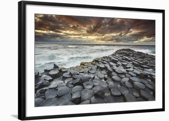 An evening view of the Giant's Causeway, UNESCO World Heritage Site, County Antrim, Ulster, Norther-Nigel Hicks-Framed Photographic Print
