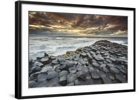 An evening view of the Giant's Causeway, UNESCO World Heritage Site, County Antrim, Ulster, Norther-Nigel Hicks-Framed Photographic Print