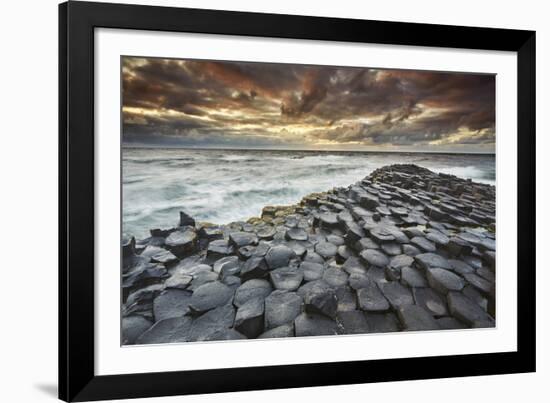 An evening view of the Giant's Causeway, UNESCO World Heritage Site, County Antrim, Ulster, Norther-Nigel Hicks-Framed Photographic Print