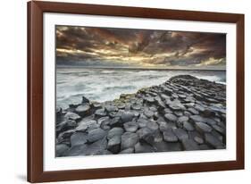 An evening view of the Giant's Causeway, UNESCO World Heritage Site, County Antrim, Ulster, Norther-Nigel Hicks-Framed Photographic Print