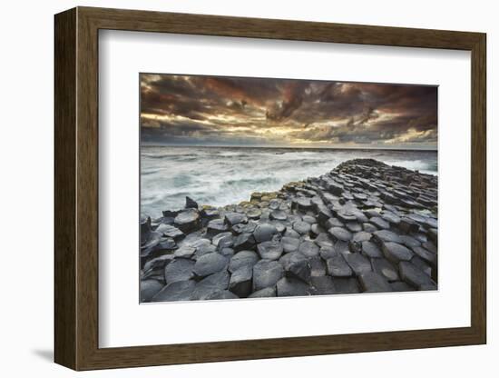 An evening view of the Giant's Causeway, UNESCO World Heritage Site, County Antrim, Ulster, Norther-Nigel Hicks-Framed Photographic Print