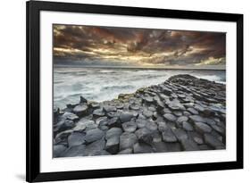 An evening view of the Giant's Causeway, UNESCO World Heritage Site, County Antrim, Ulster, Norther-Nigel Hicks-Framed Photographic Print