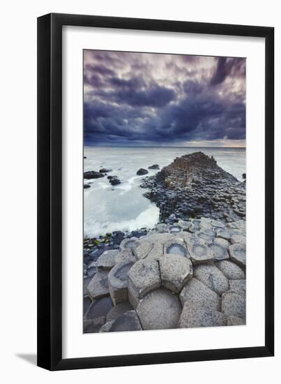 An evening view of the Giant's Causeway, UNESCO World Heritage Site, County Antrim, Ulster, Norther-Nigel Hicks-Framed Photographic Print