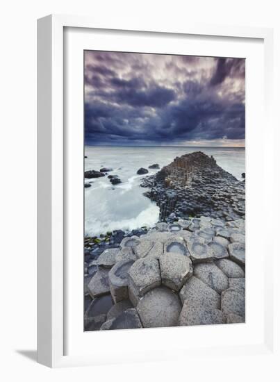 An evening view of the Giant's Causeway, UNESCO World Heritage Site, County Antrim, Ulster, Norther-Nigel Hicks-Framed Photographic Print