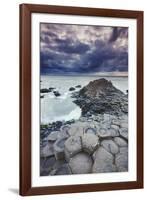 An evening view of the Giant's Causeway, UNESCO World Heritage Site, County Antrim, Ulster, Norther-Nigel Hicks-Framed Photographic Print