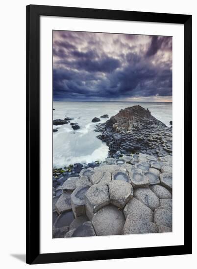 An evening view of the Giant's Causeway, UNESCO World Heritage Site, County Antrim, Ulster, Norther-Nigel Hicks-Framed Photographic Print