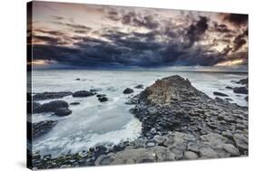 An evening view of the Giant's Causeway, UNESCO World Heritage Site, County Antrim, Ulster, Norther-Nigel Hicks-Stretched Canvas