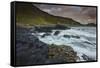 An evening view of the Giant's Causeway, UNESCO World Heritage Site, County Antrim, Ulster, Norther-Nigel Hicks-Framed Stretched Canvas