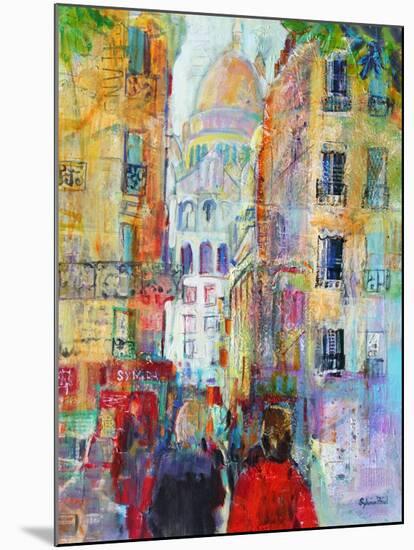 An Evening Walk to Sacre Coeur-Sylvia Paul-Mounted Giclee Print