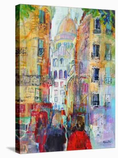 An Evening Walk to Sacre Coeur-Sylvia Paul-Stretched Canvas