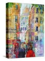 An Evening Walk to Sacre Coeur-Sylvia Paul-Stretched Canvas