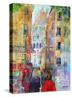 An Evening Walk to Sacre Coeur-Sylvia Paul-Stretched Canvas