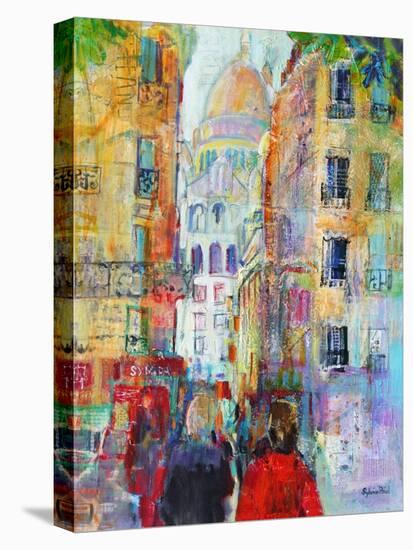 An Evening Walk to Sacre Coeur-Sylvia Paul-Stretched Canvas